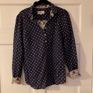 Birds of Paradis Polka Dot Blouse